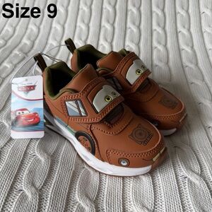 Disney Pixar Cars Tow Mater Sneakers 9 Toddler Boys Shoes Kachow 95 Race Ready